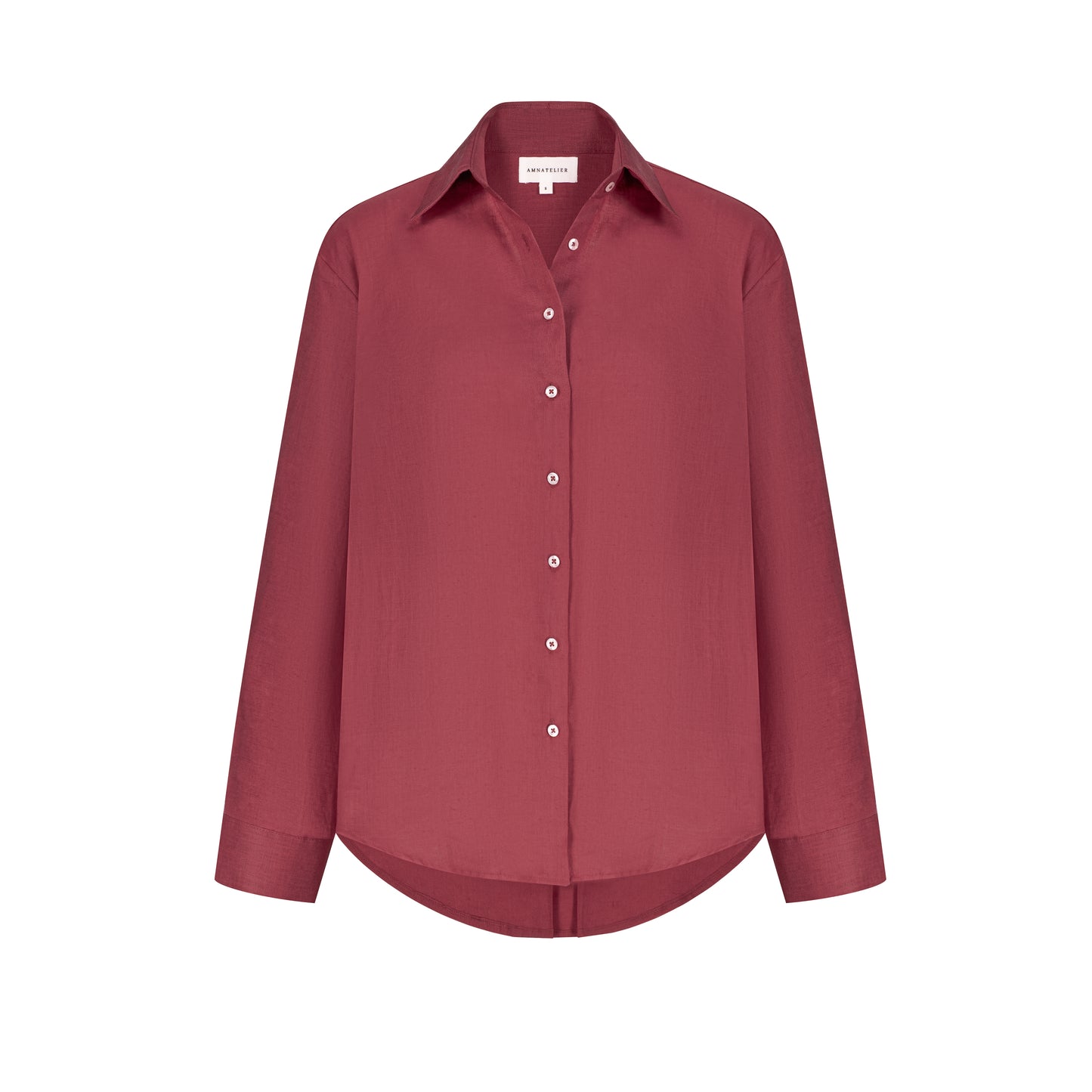 Maxi Linen Shirt - Shy Strawberry