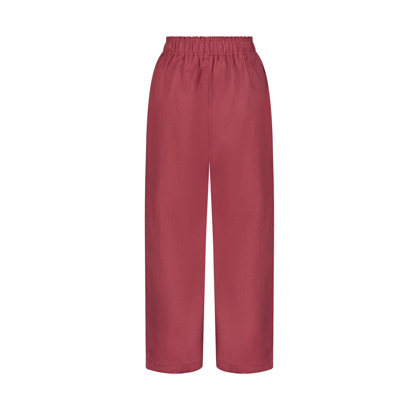 Wide Leg Linen Pants - Shy Strawberry