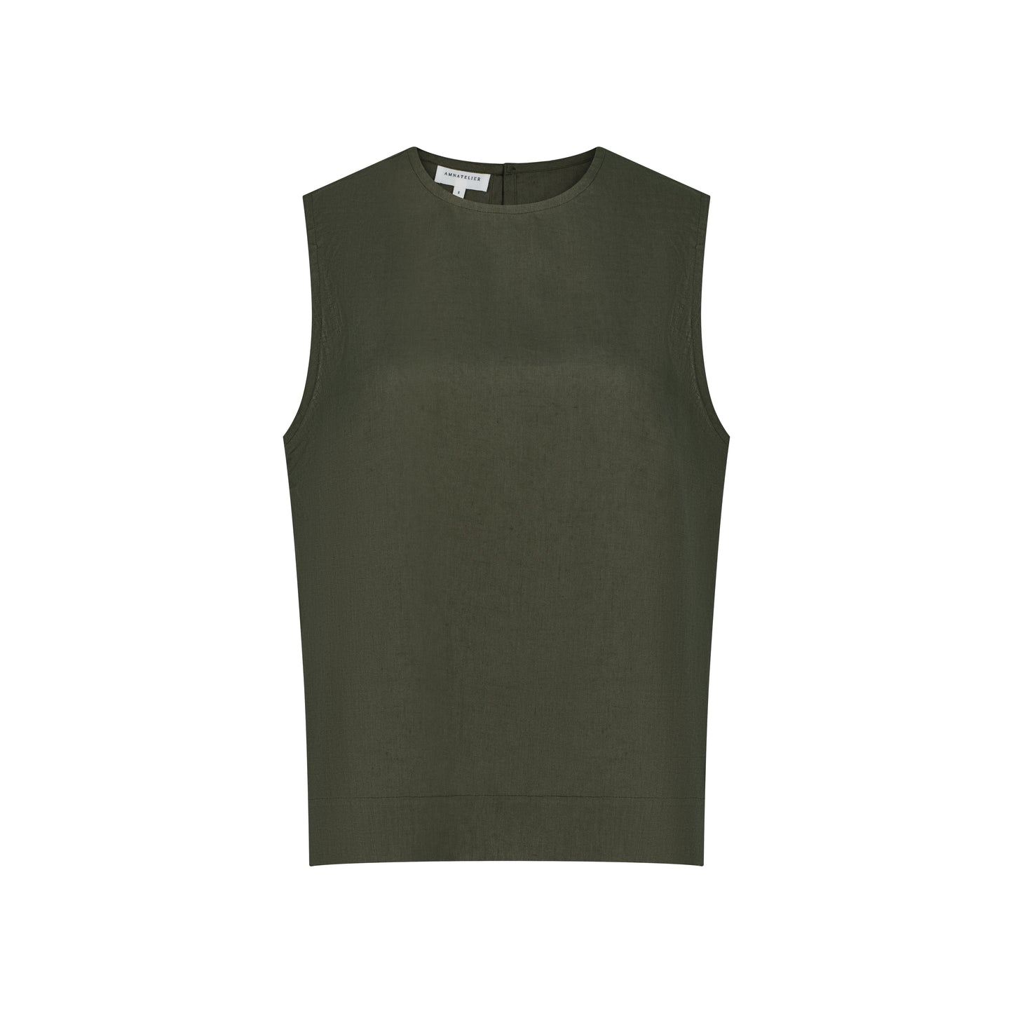Sleeveless Linen Top - Sage