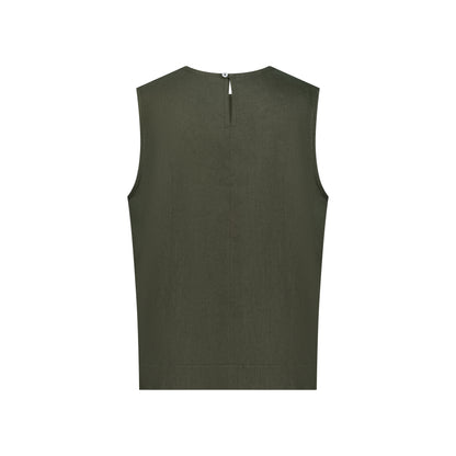 Sleeveless Linen Top - Sage