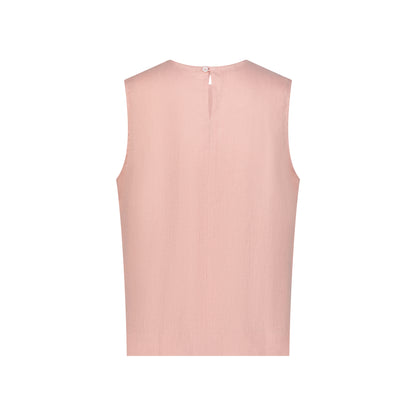 Sleeveless Linen Top - Rose Quartz