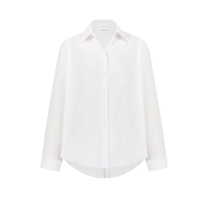 Maxi Linen Shirt - White