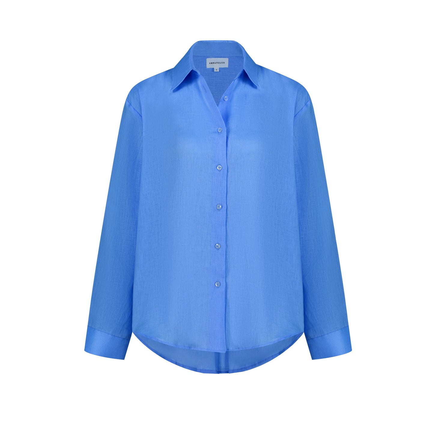 Maxi Linen Shirt - Sky Blue