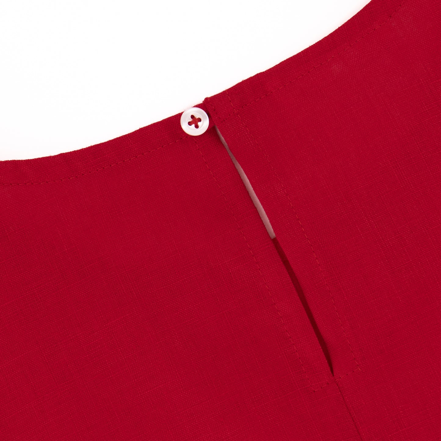 Sleeveless Linen Top - Passion Red